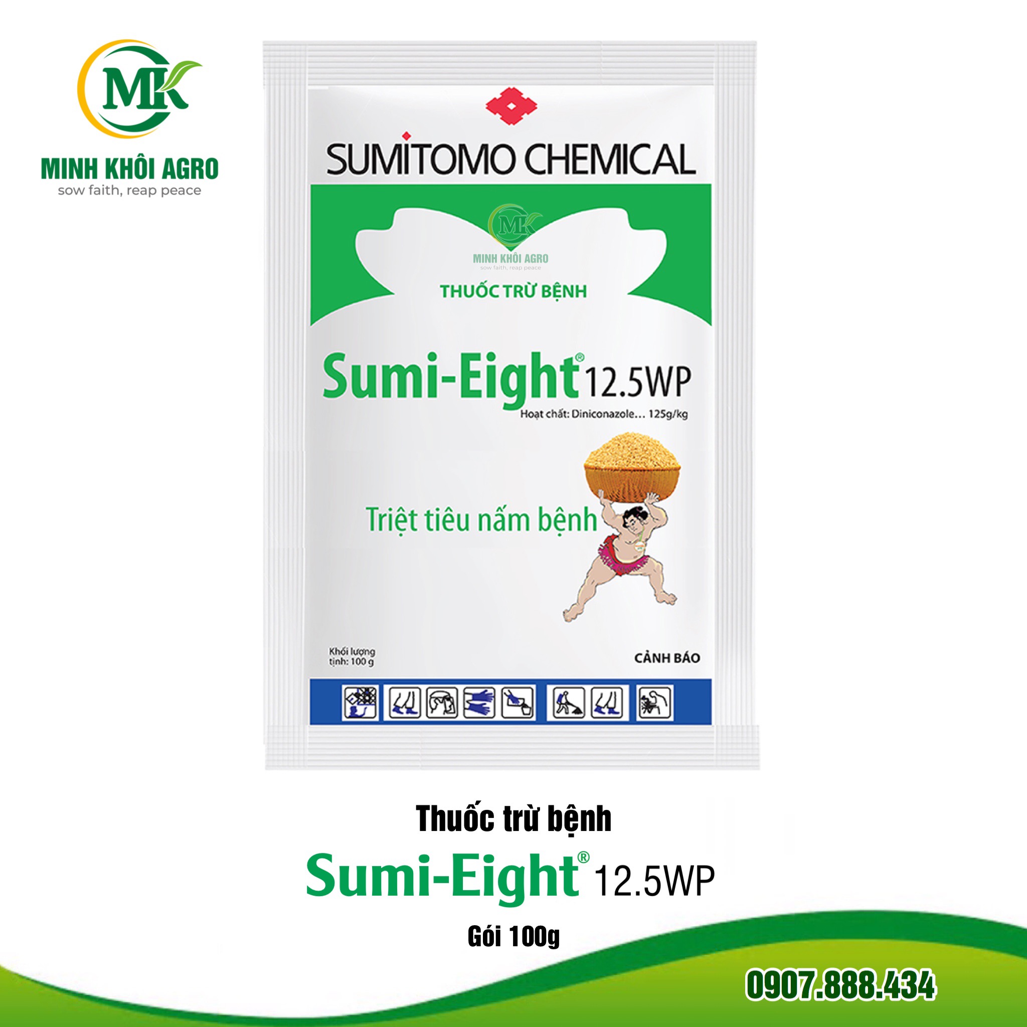 Thuốc trừ bệnh Sumi Eight 12.5WP - Gói 100g
